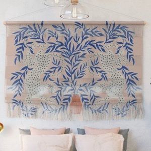Wall Hanging Tapestry Leopard Vase by Megan Galante